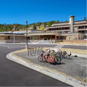 Front of New Carlson Elementary School 
